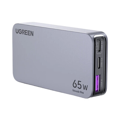 UGREEN 25356 65W Nexode Pro 65W 3Port GaN Ultra Slim Fast Charger With Multi Universal Wall Plugs X753  